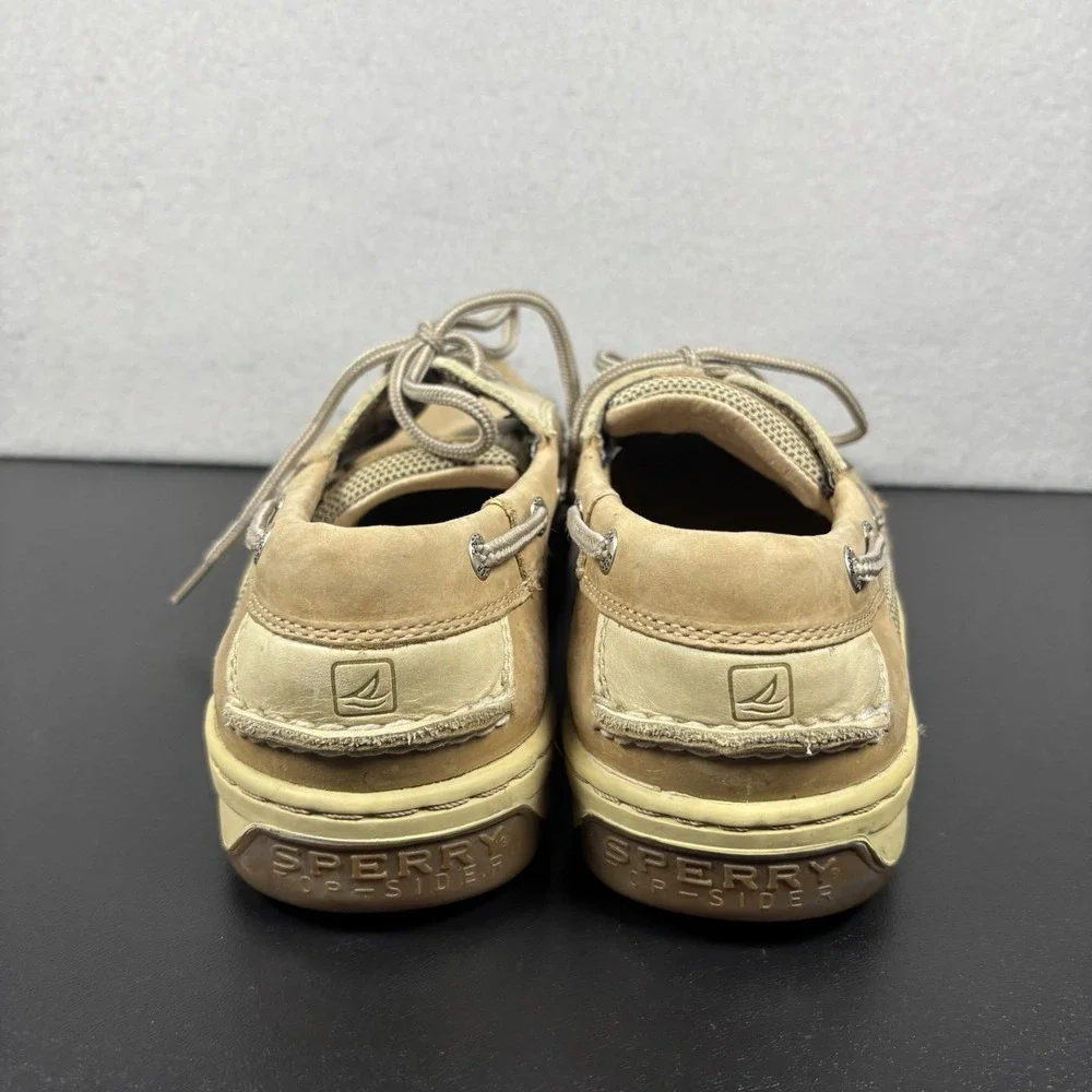 SPERRY Top Sider Men's Billfish 3 Eye Boat Shoes TAN/BEIGE 0799023 Size 9.5M
